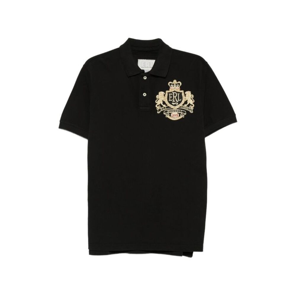 Erl Black Polo Shirts Men